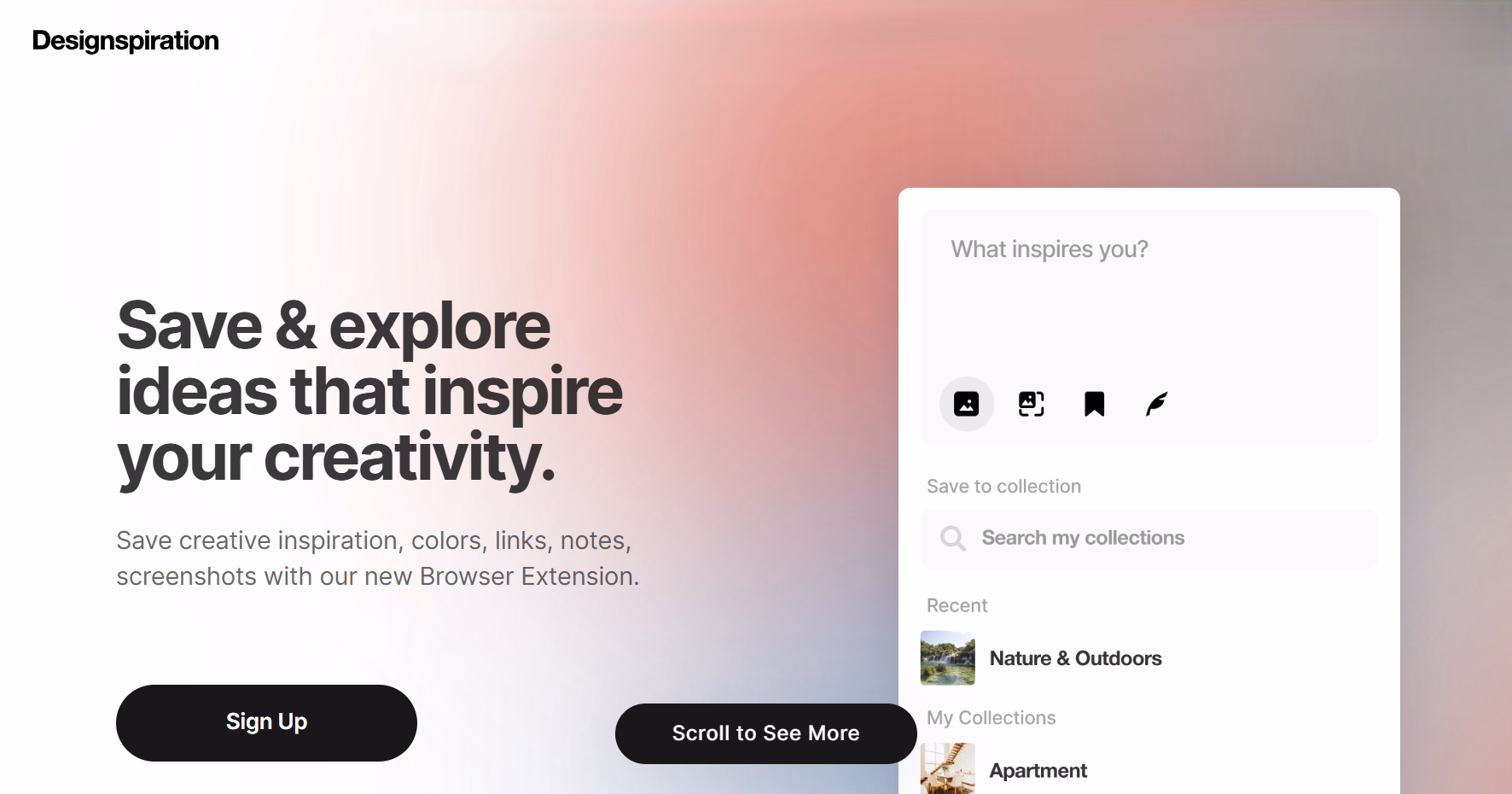 visual search for creative ideas.