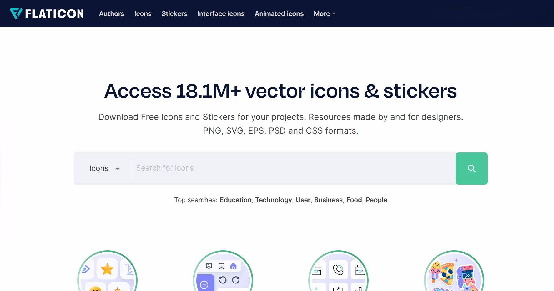 icon and sticker database