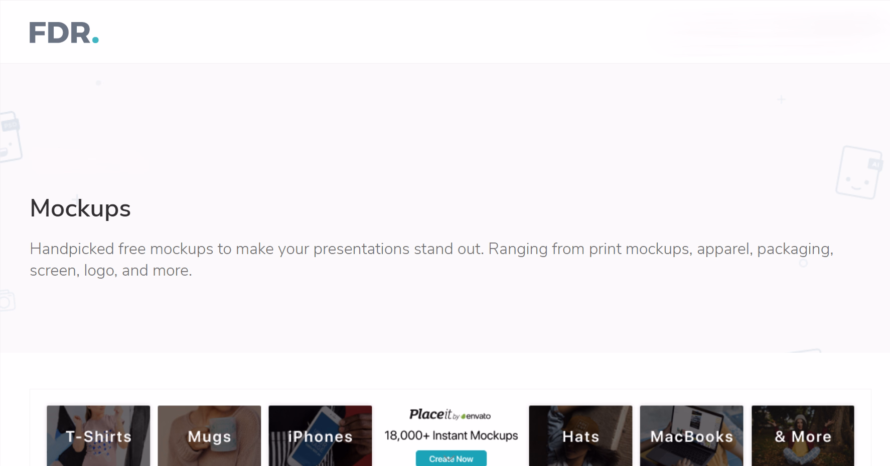 psd mockups for print, branding, and more.