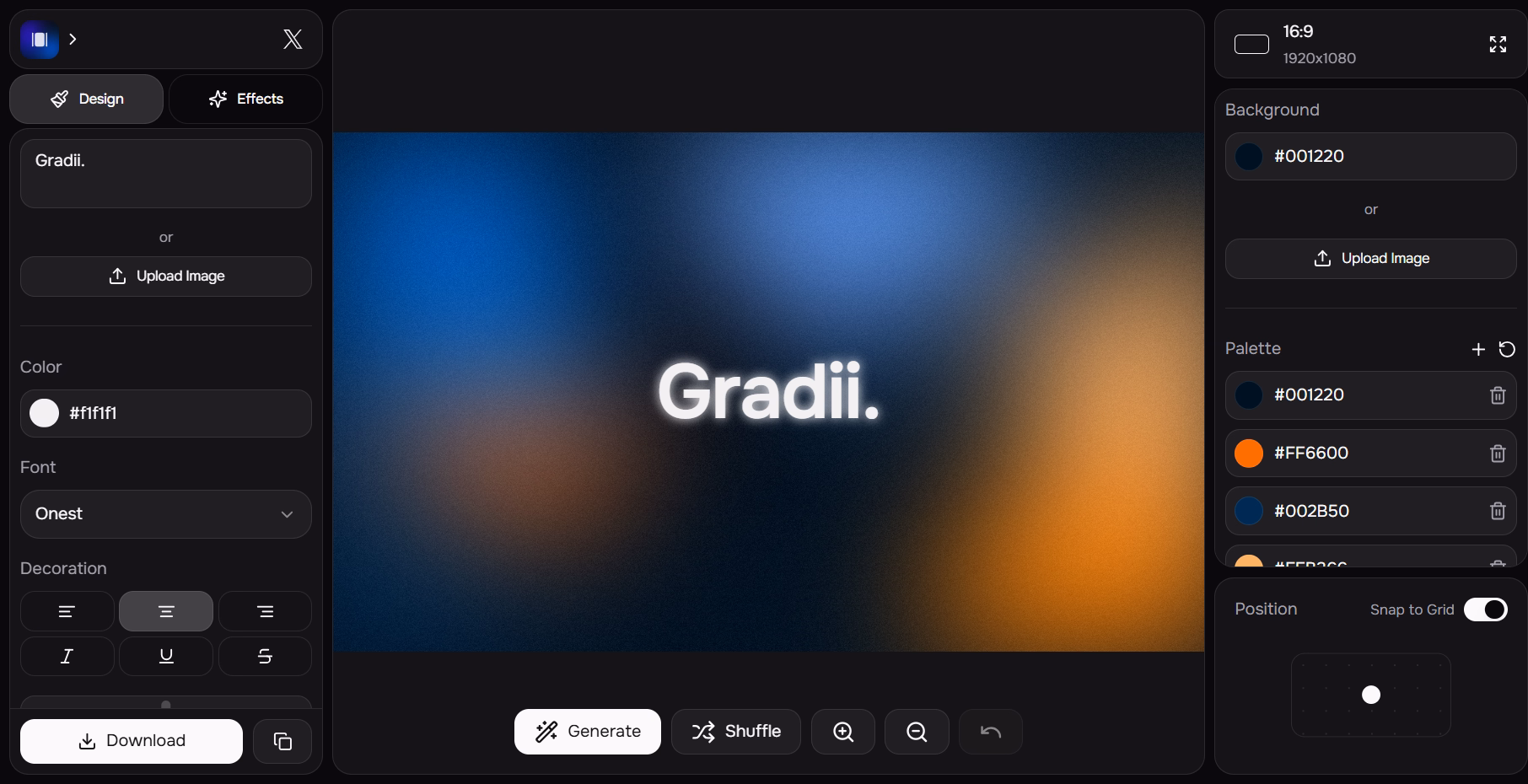 generate cool gradients